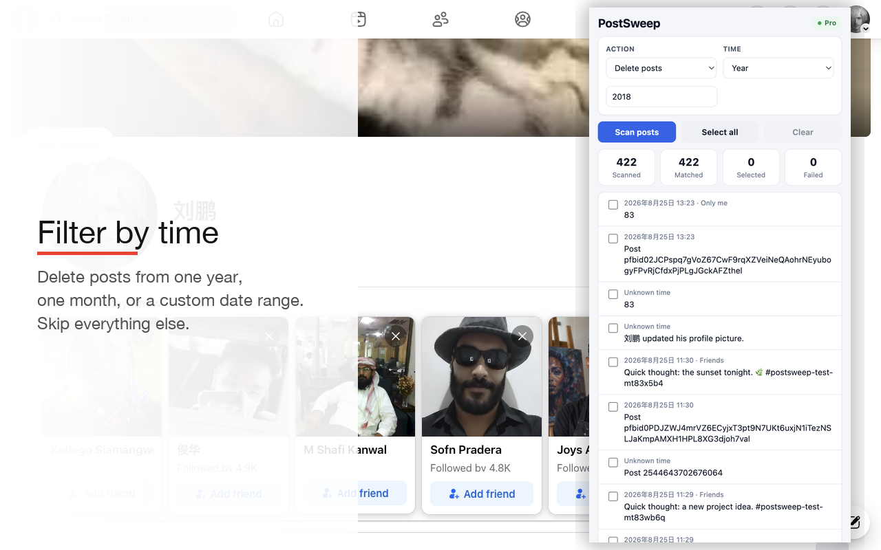 Filter posts by date